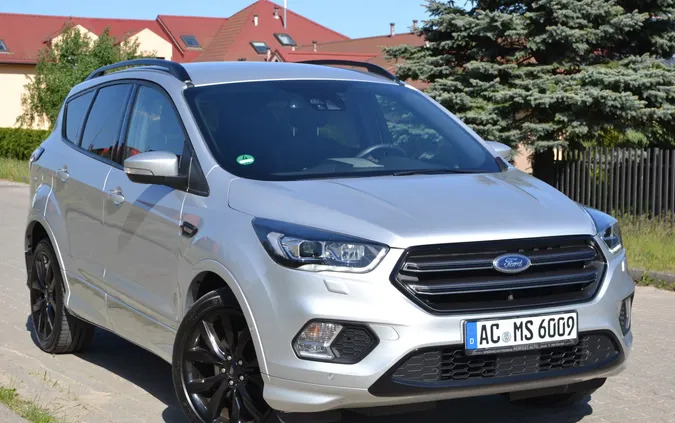 warmińsko-mazurskie Ford Kuga cena 77900 przebieg: 218584, rok produkcji 2018 z Iława